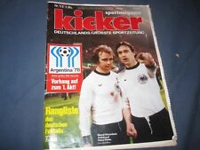 Kicker 2.1.1978 1/2/78 Bernd