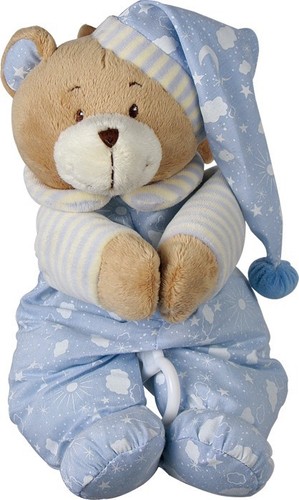 Spieluhr bärchen teddy blau - spieluhr,