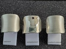 massiv Sterling Silber925 großer breiter Designerring konkav gewölbt 3 Varianten