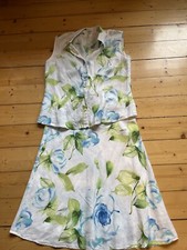 Vera Varelli Leinenkostüm 2 Teilig Gr.40