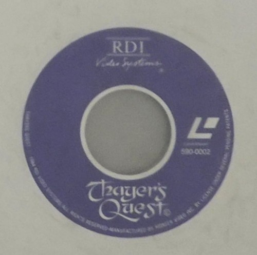 Laserdisc game thayer - laserdisc, thayer’s