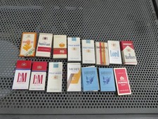 Sammlung Alte leere Zigarettenschachteln - Probe Warenproben Werbeproben