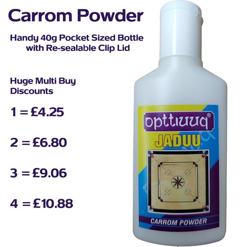 Carrom board powder 40g - carrom,