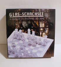 NEU Glas Schachspiel 32