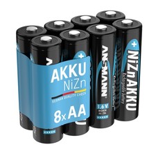 ANSMANN Akku Mignon AA 1500mAh 1,6V NiZn, 8 Stück