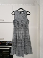 H&M Damen Kleid Grau Muster