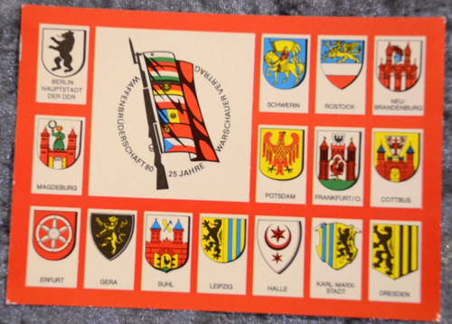 65808 postkarte nva - ddr, wappen