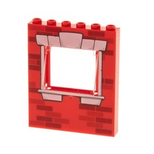 1x Lego Wand Panele 1x6x6 rot