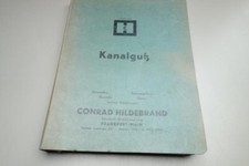 Katalog Kanalguß Hildebrand Kanalartikel Baustoffe Platten Steinzeug Sanitär