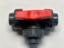 PVC Kugelhahn 3 Wege L Bohrung