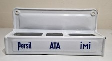 Schöner Emaille PERSIL  ATA  IMI Wandhalter Wandregal schwere Qualität Email