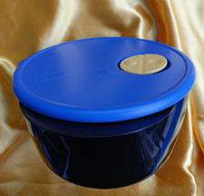 Tupperware Crystal Plus Mikrowelle Schüssel, Warm up Micro fix 2l - Blau - TOP