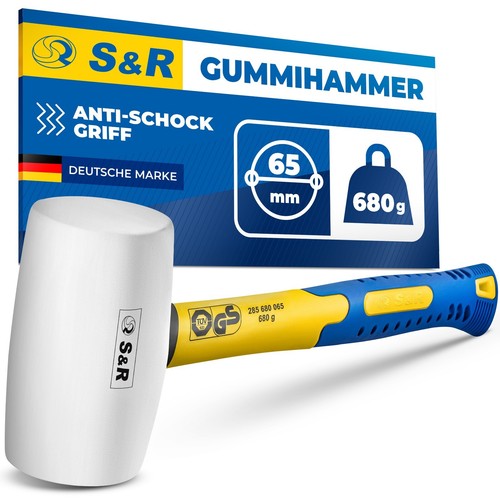 Gummihammer weiß 65 mm - s&r,