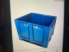 koi hälterungsbecken 100 x 120 x 80 (610 L) PE blau mit 1“ Ablaßbohrung