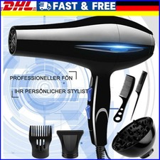 Haartrockner Profi Ionen Haar Föhn Fön Diffusor Stylingdüse mit 3 Düsen DHL