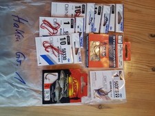 8x Angelhaken mit Vorfach  Gr 1