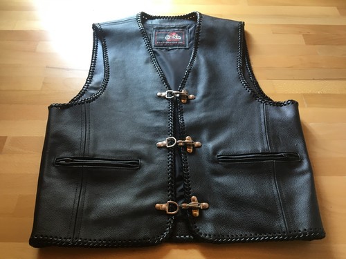 Lederweste bikerweste - lederweste,