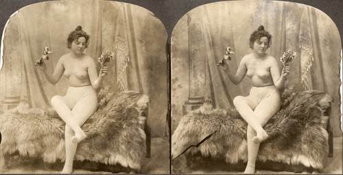 Akt stereofotos opas nude - stereofotos,
