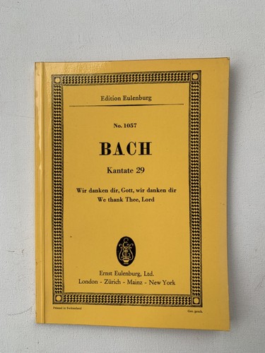 Noten bach kantate - ., j.s.