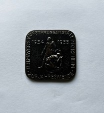 Jahresplakette B.H. Mayer Pforzheim 1954/1955, 45 x 45 mm vorzüglich