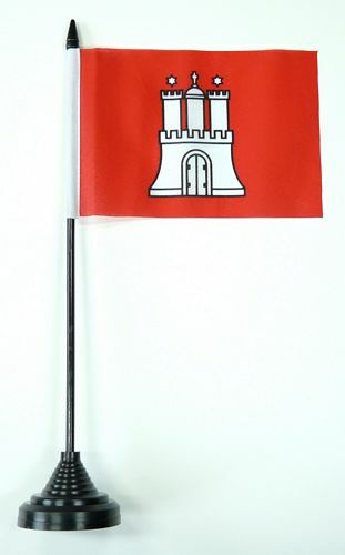 Fahne tischflagge hamburg 10 - tischflagge,
