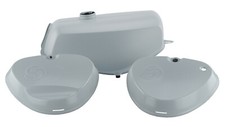 SET: Tank+Export Seitendeckel ENDURO, grundiert, mit Wirbel, Simson* S51, S70