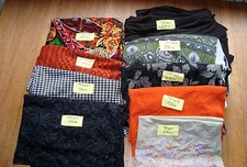 Stoffpaket gemustert und uni Wirkware Jersey Meshware Gesamtmenge ca. 14 Meter