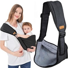 Baby Kinder Tragetuch Schwarz