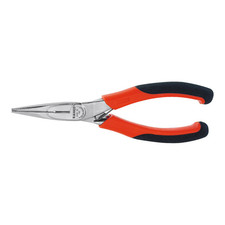 Bahco Flachrundzange Zange ERGO Flachzange gerade verchromt ganze Länge 140 mm