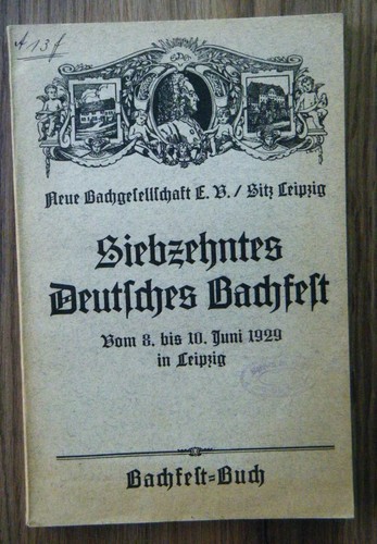 Deutsches bachfest in - 17.,