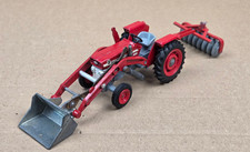 Corgi Toys 69 Massey Ferguson MF 165 mit Frontlader Traktor rot schaufel bagger