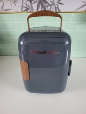 Russel Hobbs Warm und Kalt Mini Kühlschrank Grau und Holzoptik RH4CLR1001SCG