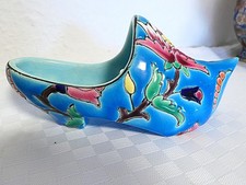 Longwy Keramik, Zierschale in Schuhform