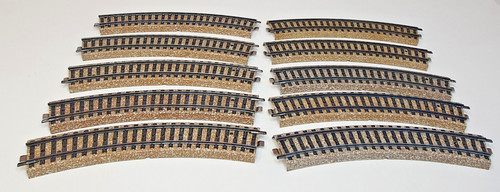 10x märklin gleis gebogen - m-gleis,