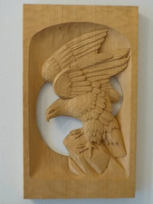 Holzbild ADLER AUF FELSEN