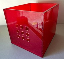 IKEA Lekman Box rot Regaleinsatz / Kiste für Kallax und Expedit Regale