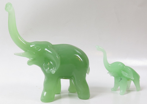 Jade elefant steinfigur - 2,