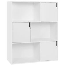 Bücherregal Bücherschrank Standregal Würfelregal Aufbewahrungregal Holz 036whiB1