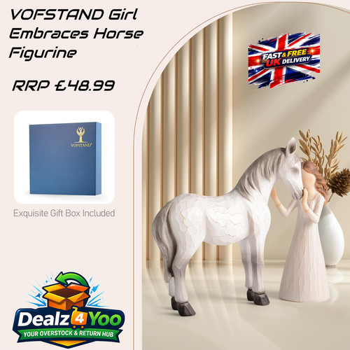 Vofstand girl embraces horse - girl,