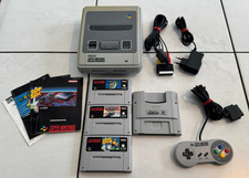Super Nintendo SNES Konsole Sammlung inkl. 1 Controller und 3 Spiele Mario World