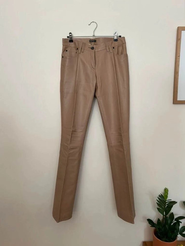 Gerade lederhose beige - gerade,