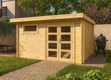 28 mm Gartenhaus 390x300 cm