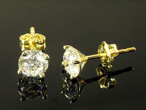 585 gold ohrstecker paar - gold, 5mm