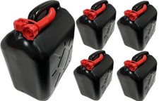 5X Benzinkanister 20L schwarz