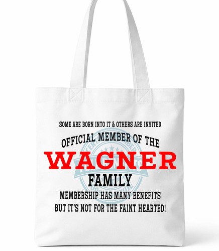 Wagner family tote shopper bag - wagner,