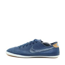 Nike Herren Tiempo Classic Sneaker Blau Leder Low Auffälliges Branding EU 44.5