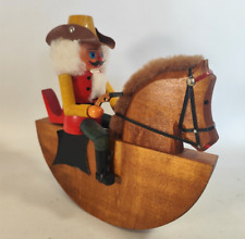 Reiterlein Nussknacker Räuber mit Pistole Weihnachten Erzgebirge