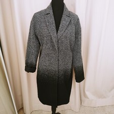 Mantel Gr.36 Jake's Grau-Schwarz verlaufend Ei-Siluette gefüttert