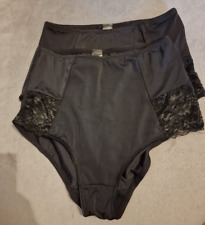 Damen 2 Slips Hochbund Miederslips Bauch Weg Größe S 36-38 NEU