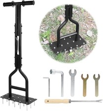Rasenlüfter Vertikutierer Aerifizierer Aerator Manuell Rasenbelüfter 88cm 